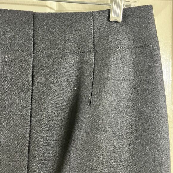 J.Crew Wom 4 Perfect Pencil Skirt 100% Wool Black Fully Lined Back Vent EUC - Picture 4 of 8